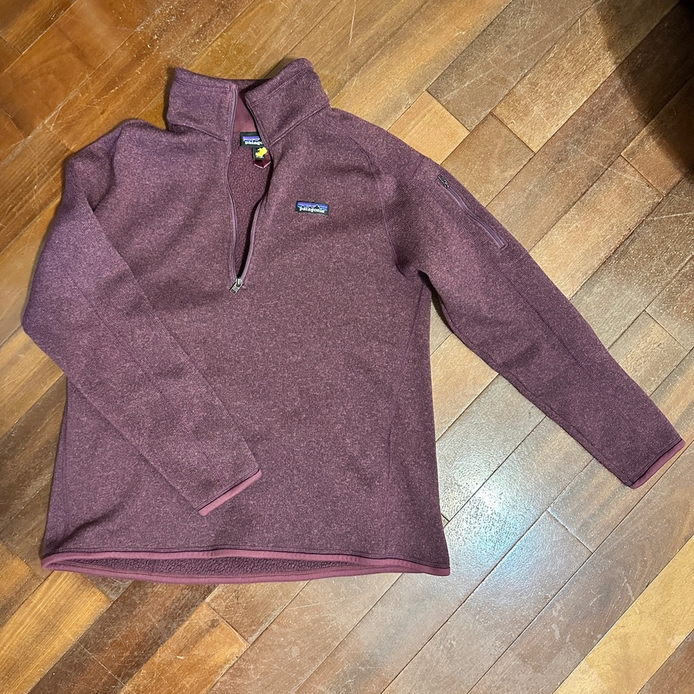 Patagonia Purple Better Sweater Fleece Wool Quarter-Zip